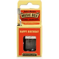 Kikkerland Mini orgue de barbarie Happy Birthday Boîte à musique à manivelle Idée cadeau