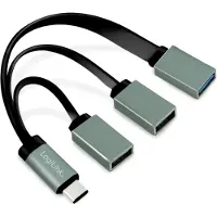 Logilink UA0315 Hub USB 3.0 avec port USB-C 3.1 Gen1, 3 ports