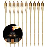 Relaxdays Torche de jardin, lot de 10