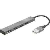 Trust Hub USB Halyx 4 ports 2.0 Gris