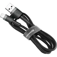 Baseus Câble Lightning Usb Cafule 1,5A 2M (Szaro-Czarny)