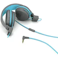 JLab Audio Jbuddies Studio Écouteurs Arceau Connecteur de 3,5 mm Bleu, Graphite