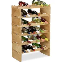 Relaxdays Weinregal (36 bouteilles, 60 x 28.50 x 86 cm)