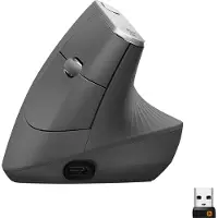 Logitech MX Vertical (Sans fil), Souris, Noir