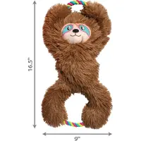 Kong Tuggz Sloth Plush Marron XL