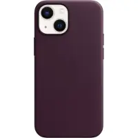 Apple iPhone 13 mini Back Cover avec MagSafe Cuir Cerise Noire