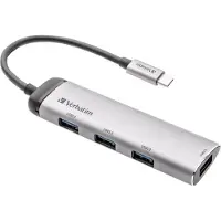 Verbatim 49147 Usb Hub Argenté
