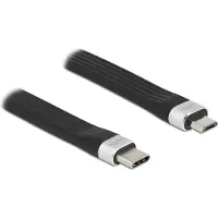 DeLOCK USB 2.0 FPC Flachbandkabel USB-C zu Micro-B 13,5cm