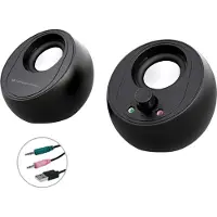 Conceptronic BJORN01B haut-parleur 2-voies Noir Avec fil &sans fil 10 W