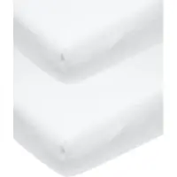 Meyco molton stretch drap-housse 2-pack 70x140/150 blanc (140 x 70 cm)