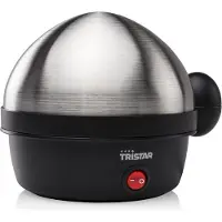 Tristar Ek-3076, Cuiseur à œufs, Noir, Argent