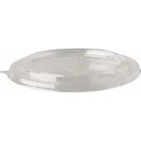Papstar Couvercle pure, 150 mm, pour saladiers (500/1000 ml), 50 pcs., biodégradable, matière première renouvelable, PLA, transparent