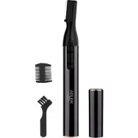 Adler Tondeuse à sourcils AD 2934b, sabot double (3,5/1,5 mm), brosse, piles, noir