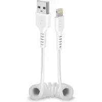 SBS Câble de données USB - Apple Lightning Blanc