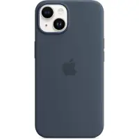 Apple Coque en silicone avec MagSafe pour iPhone 14 - Bleu orage