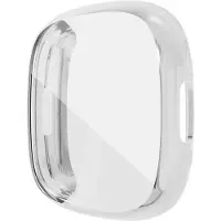 Cover-Discount Fitbit Versa 4 / Fitbit Sense 2 - Étui de protection en caoutchouc argenté (TPU), Sangles de montre, Argent