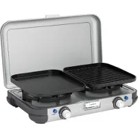 Campingaz 2 Grill & Go Cv Gas Camping Kitchen 2 Burners Argenté