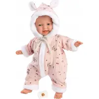 Llorens Poupée bébé avec comibinaison rose cm