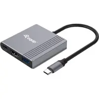 Equip 4k Usb-c To Hdmi/usb-a Adapter Argenté
