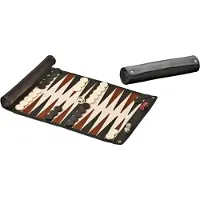 Philos Plateau de jeu de backgammon pliable - Simili cuir (1713) (+)