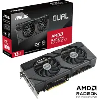 Asus Dual Radeon RX 7700 XT 12GB - OC Edition - Cartes graphiques - Radeon RX 7700 XT - 12GB GDDR6 - PCIe 4.0 - HDMI, 3 x DisplayPort - Boîtier (90YV0JZ0-M0NA)