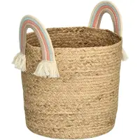 Zeller 14483 rangement de jouets Panier de rangement Autonome Multicolore, Naturel