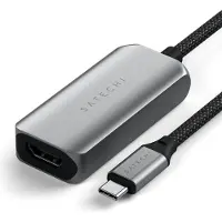 Satechi USB-C à HDMI 2.1 8K Adapter – Supporte 8K / 60Hz – Compatible HDR10+ Dynamique – Connectivité USB-C