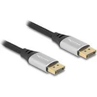 DeLOCK 80634 DisplayPort Kabel 16K 60Hz 2m silber Metall