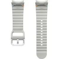 Samsung Bracelet Sport original pour Galaxy Watch 4 / 5 / 6 / 7 / FE (20 mm) - Taille S/M - Argent