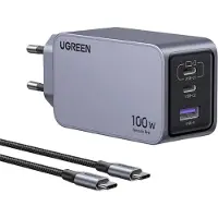 UGREEN Chargeur Nexode Pro 100W 1xUSB-A avec Câble USB-C Gris