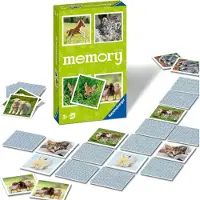 Ravensburger 22458 - Tierbaby memory, le jeu classique pour les fans d'animaux, jeu de mémoire pour 2-6 joueurs à partir de 3 ans