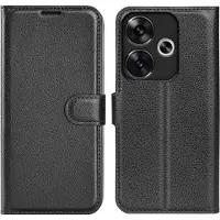Screen Guard Professional Housse cuir Xiaomi Poco F6 Leather Guard (Xiaomi Poco F6), Coque pour téléphone portable, Noir
