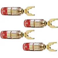 OEHLBACH Solution Spade - Connecteur pour haut-parleur - fourchette - or