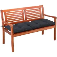 Detex Coussin pour banc de jardin anthracite 120x50x8 cm