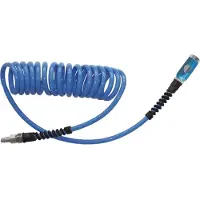 EWO Kit de tuyaux spiralés Ø intérieur 6,5 mm Ø extérieur 10 mm Longueur 3,5 m Raccord de sécurité DN 7,4Polyuréthane- E40924