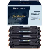 G&G Toner de remplacement HP 203X Compatible Combi Pack Noir, Cyan, Magenta, Jaune G (C, CF, M, Y)