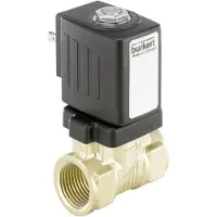 Burkert Électrovanne NPT 1/2'' NC Laiton FKM 0-10bar/145psi 24VDC Anti Coup De Bélier 6213 273569