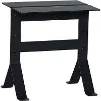 Hubsch Table d'appoint pliante noire