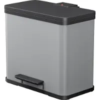 Hailo Öko Trio Plus Poubelle - 3 x 9L - Silver