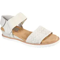 SKECHERS pour femme. 31440 Sandales Desert Kiss beige (41), Tissu, 1 à 3 cm, 3 à 5 cm, Velcro, Casuel