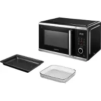 Medion Micro-ondes avec fonction friteuse à air chaud (25 litres, 1.500 watts air chaud, 900 watts micro-ondes, 9 programmes automatiques, touche pop-corn, fonction décongélation, écran LED, MD11499)