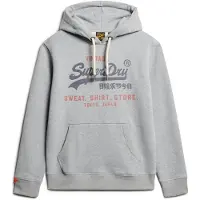 Superdry Sweat-shirt 'Heritage' bleu chiné / gris chiné / rouge chiné