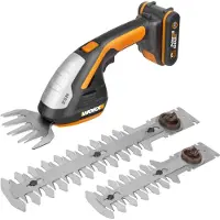 WORX Cisaille 4 en 1 : Taille-haies/tondeuse à gazon/taille-haies/cisaille 20V 2.0Ah (1 Bat), WG801E.5