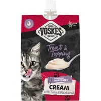 Voskes Crème au thon et au maquereau pour chats, 15 x 90 g
