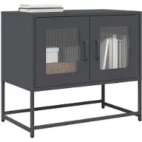 vidaXL Armoire TV anthracite 68x39x60,5 cm Acier laminé à froid