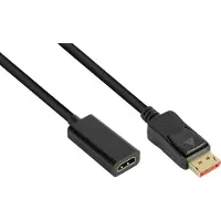 GOOD CONNECTIONS Adapter DP1.4-St.-HDMI2.0-Bu. 0,2m
