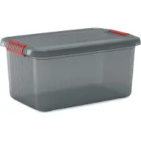 Kis malle multifonctions k latch box l - 43 l - gris fumé
