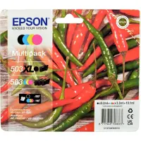 Epson C13T09R94010 503/503XL T09R94 Cartouches d'impression noir, cyan, magenta, jaune, lot de 4
