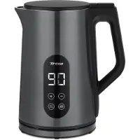 Trisa Bouilloire TRISA 2200 W 1,7 L sans fil Sélection de la température Anthracite
