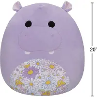 Squishmallows Hanna Hippo 50 cm - Peluche super douce, parfaite pour les câlins, les collections & les jeux, de qualité supérieure & sous licence